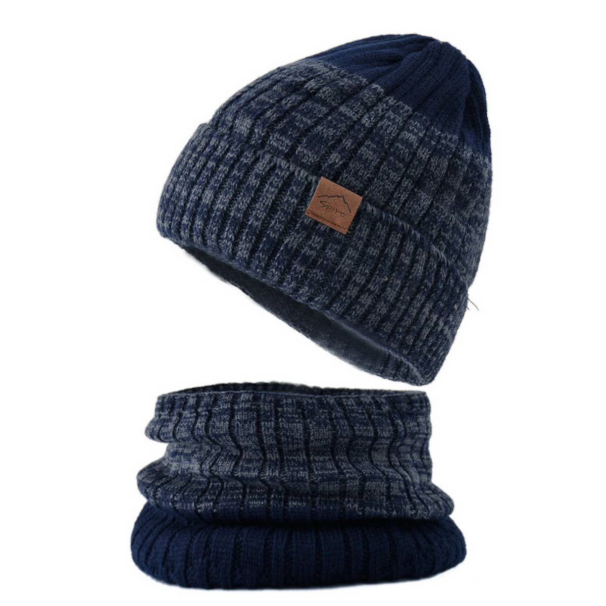 THICKENED FLEECE WARM HAT AND SCARF SET