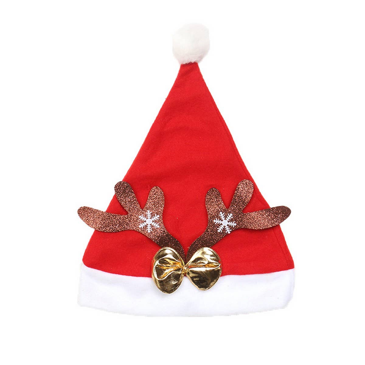 Luxury Velvet Reindeer Santa Hat for Xmas_CWAJE05369