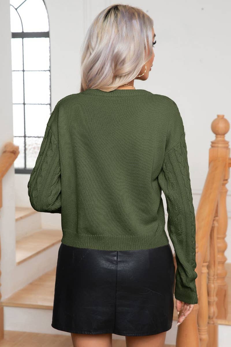 CWOSWL6377_WINTER VINTAGE CREW-NECK LONG-SLEEVED SWEATER