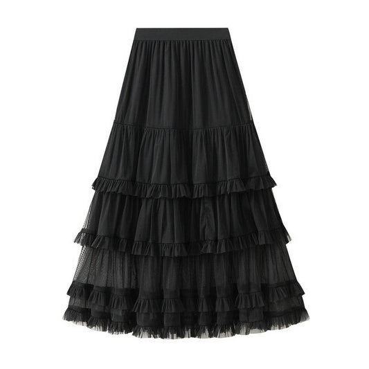 Sweet Fairy-Tale Cake Layered Pencil Skirt