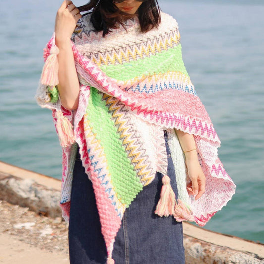 CWASC03124_BOHO TASSEL SHAWL CAPE FOR WOMEN TRAVEL