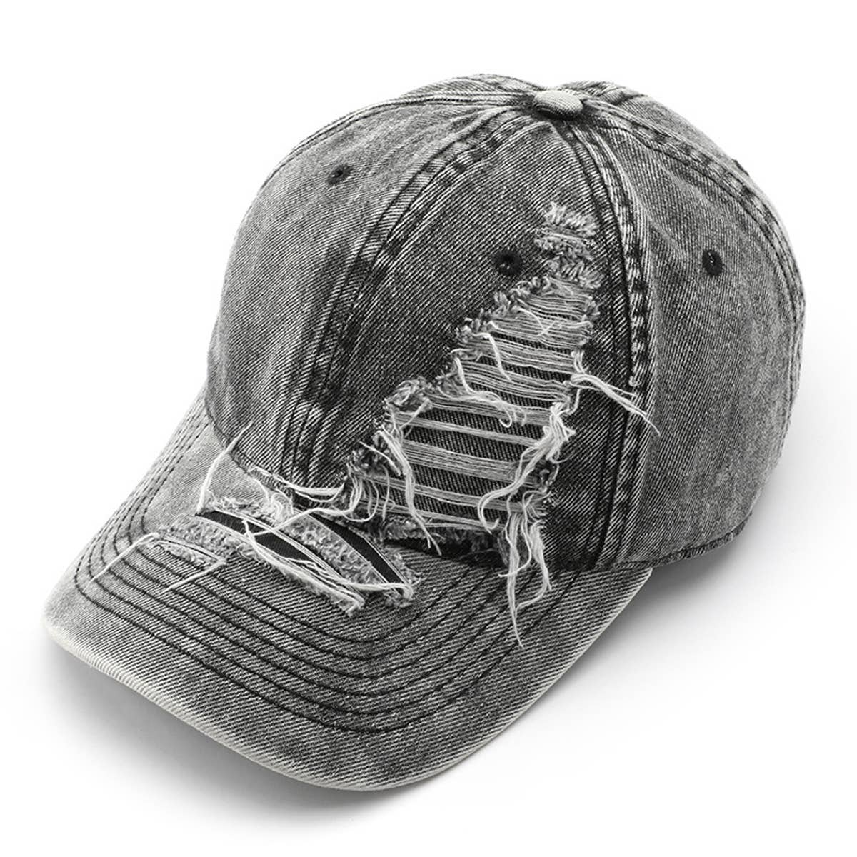 Vintage Washed Hole Baseball Cap for Men & Women_CWAH0907
