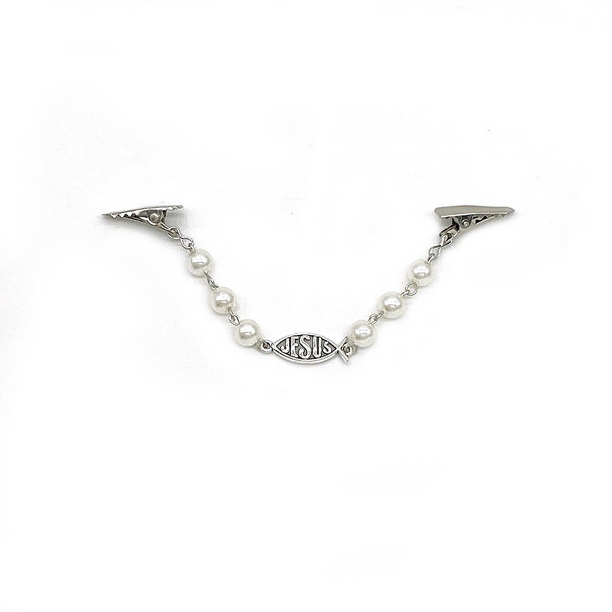 FASHION MOTHER OF PEARL PENDANT SHAWL CLIP_CWMM2192