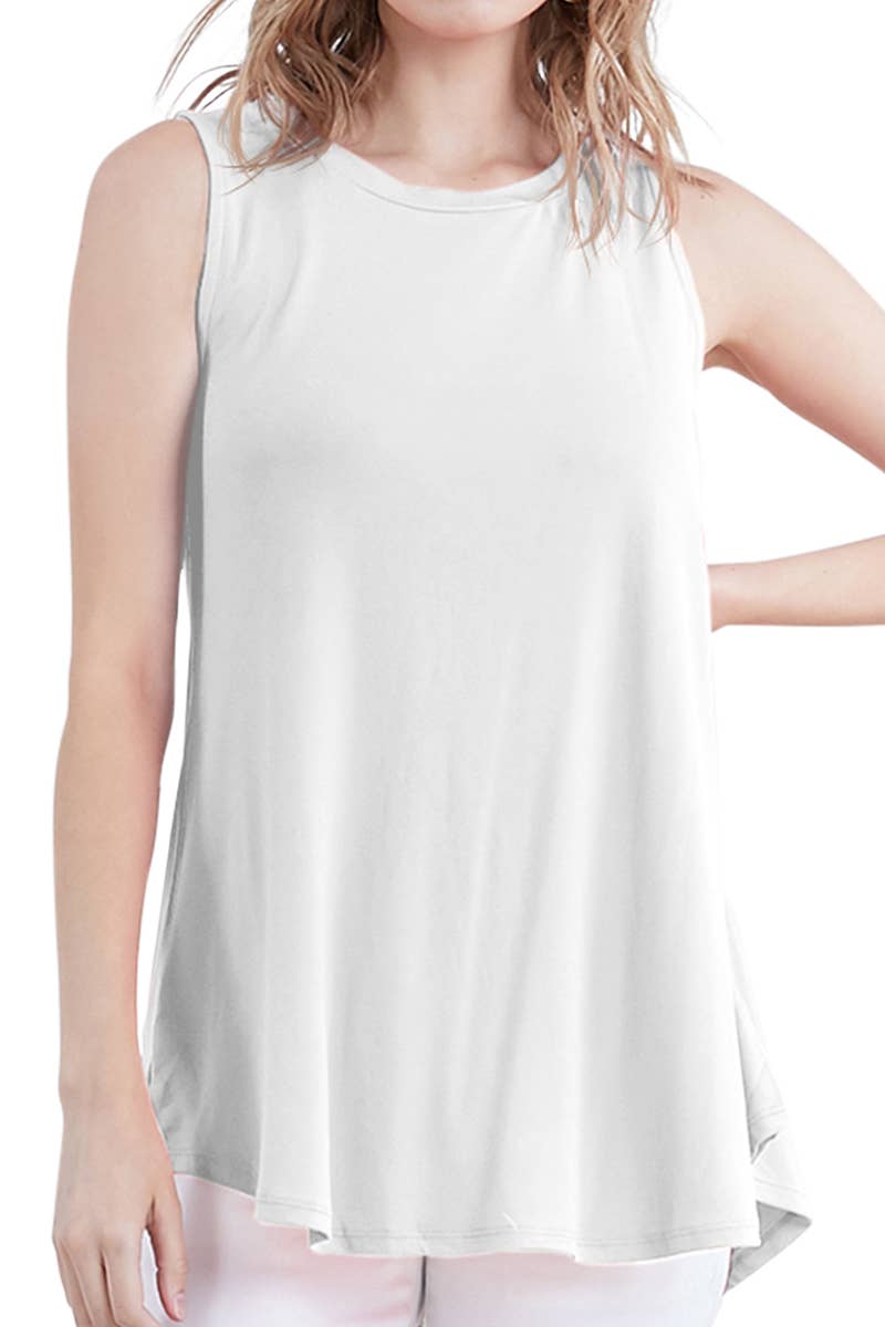 AWTTSL132_SLEEVELESS TUNIC FLOUNCE TOP