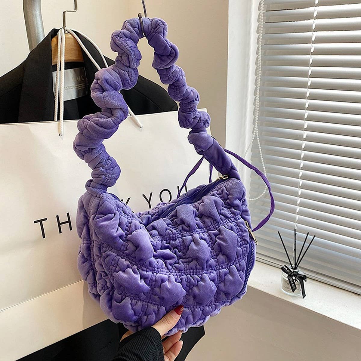 Fluffy Cloud Handbag Women Crossbody Shoulder Bag_CUAB00571