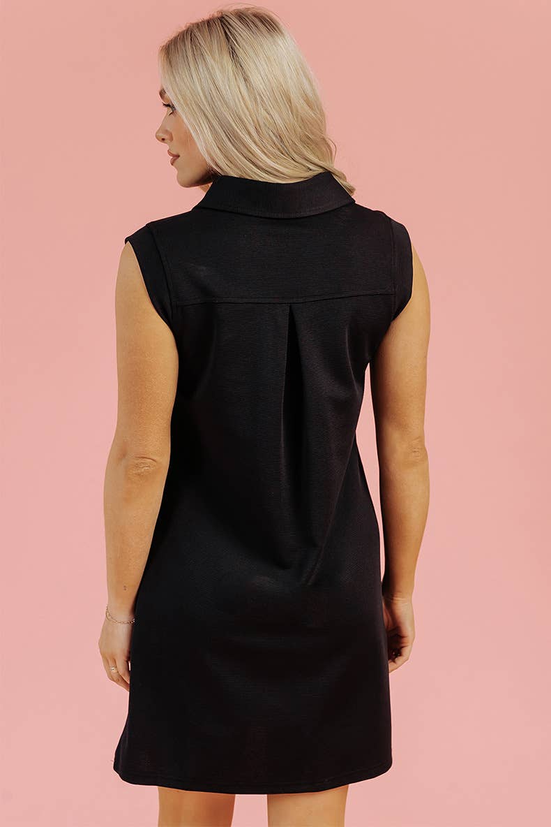 Casual style loose belly cover solid color dress