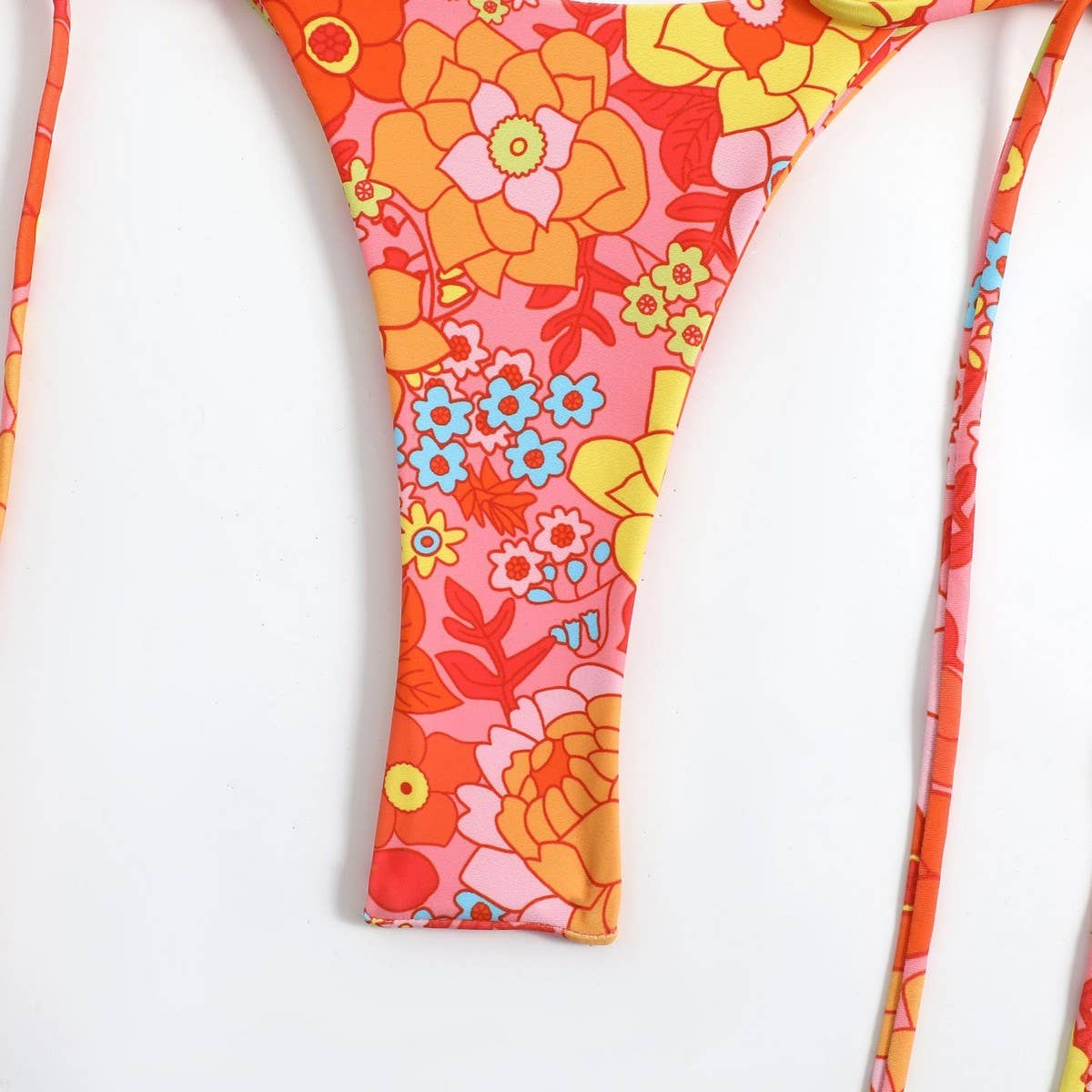 Floral Leopard Print Bikini,Summer Swimwear