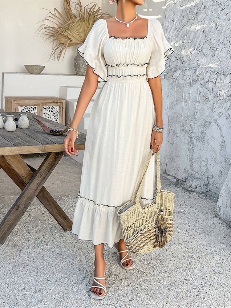 Bohemian Casual Reversible Short Sleeve Dress