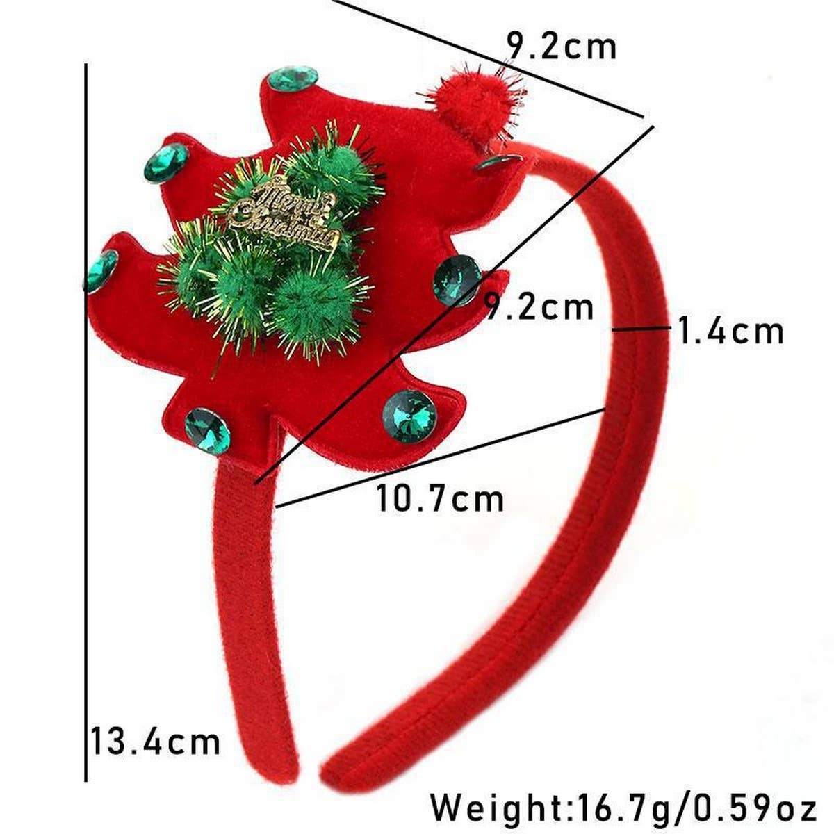 Christmas Tree Plush Headband -Cute Hair Accessory