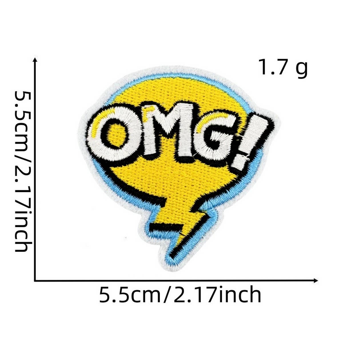 FUNNY TEXT PATCH EMBROIDERED CLOTH PATCH