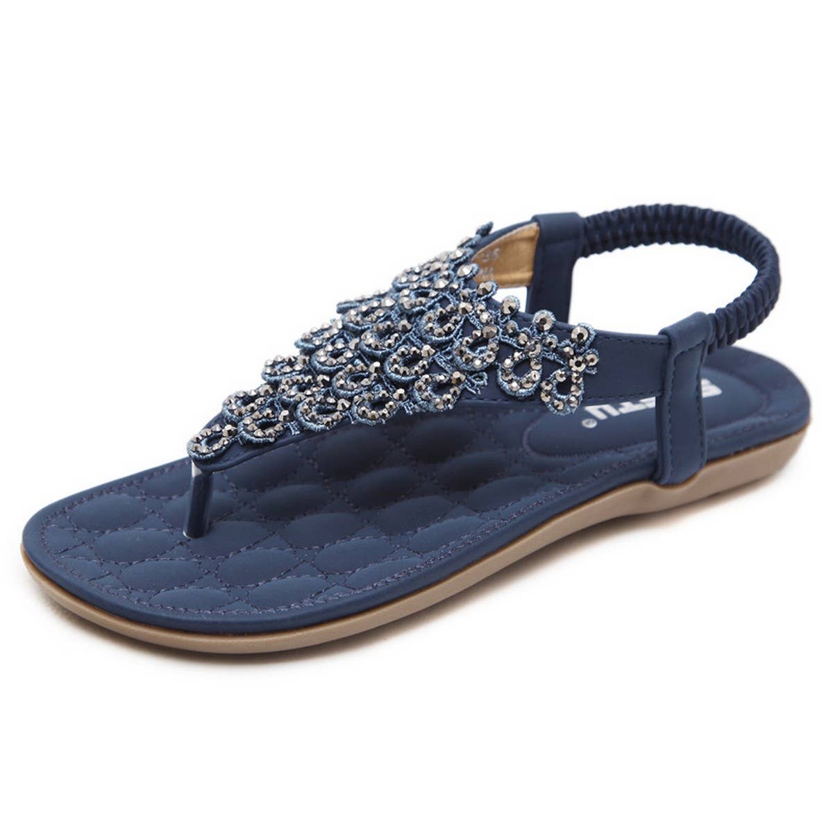 RHINESTONE BOHEMIAN FLIP FLOPS SANDALS