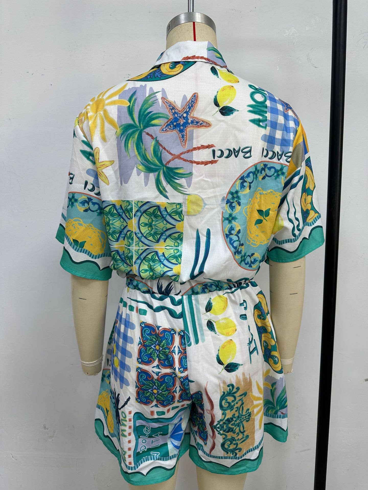 Casual,fashion and versatile lace wavy jumpsuit