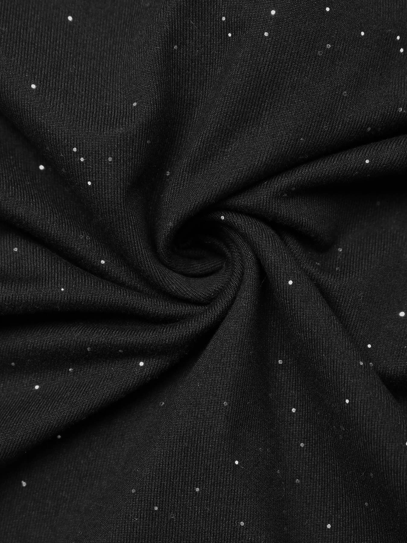 Black and white contrasting strapless top