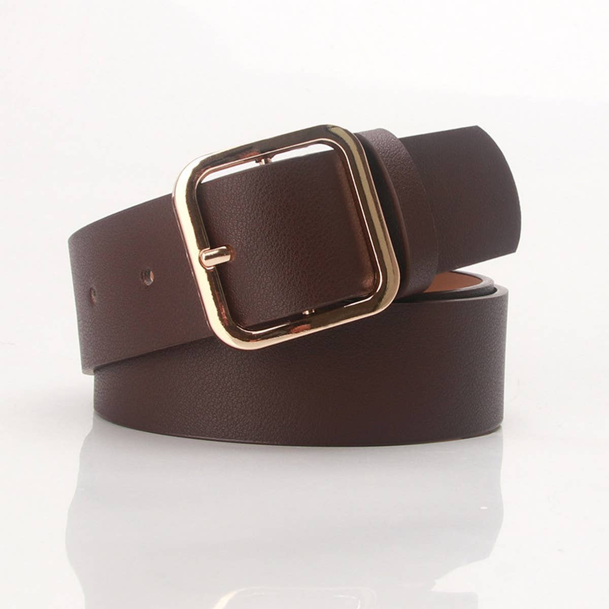 CWABE0925_CASUAL SQUARE BUCKLE BELT