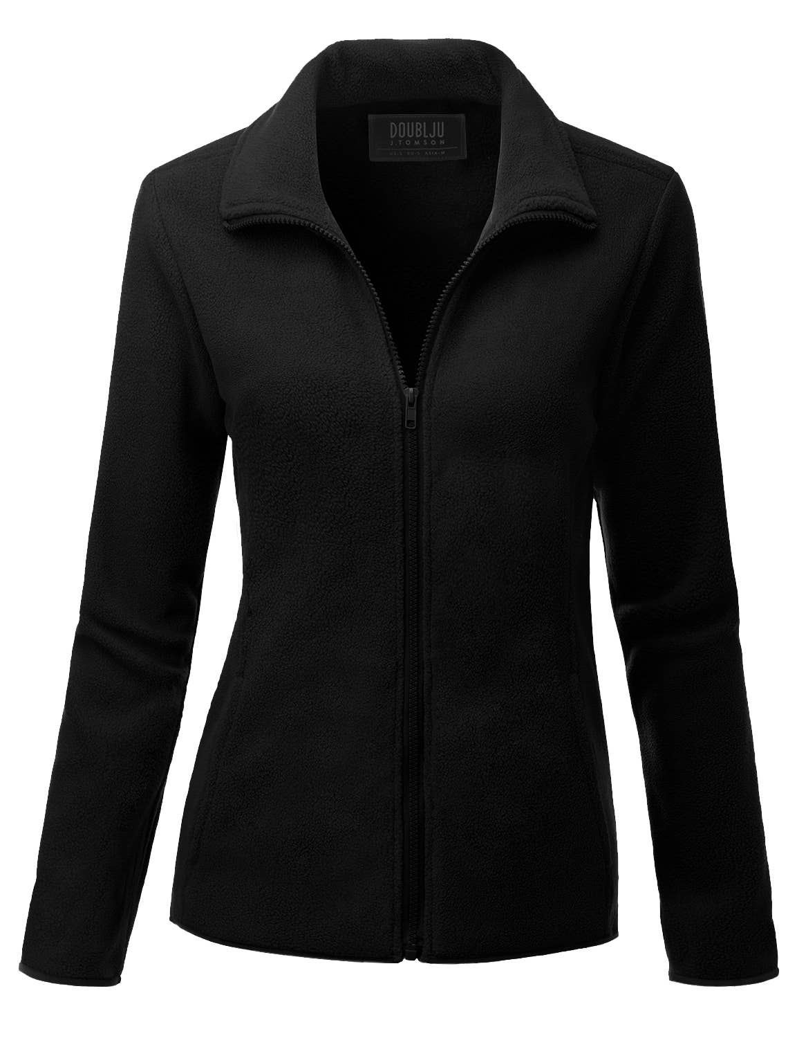 CWOJA693_Long Sleeve Full-Zip Thermal Basic Fleece Jacket