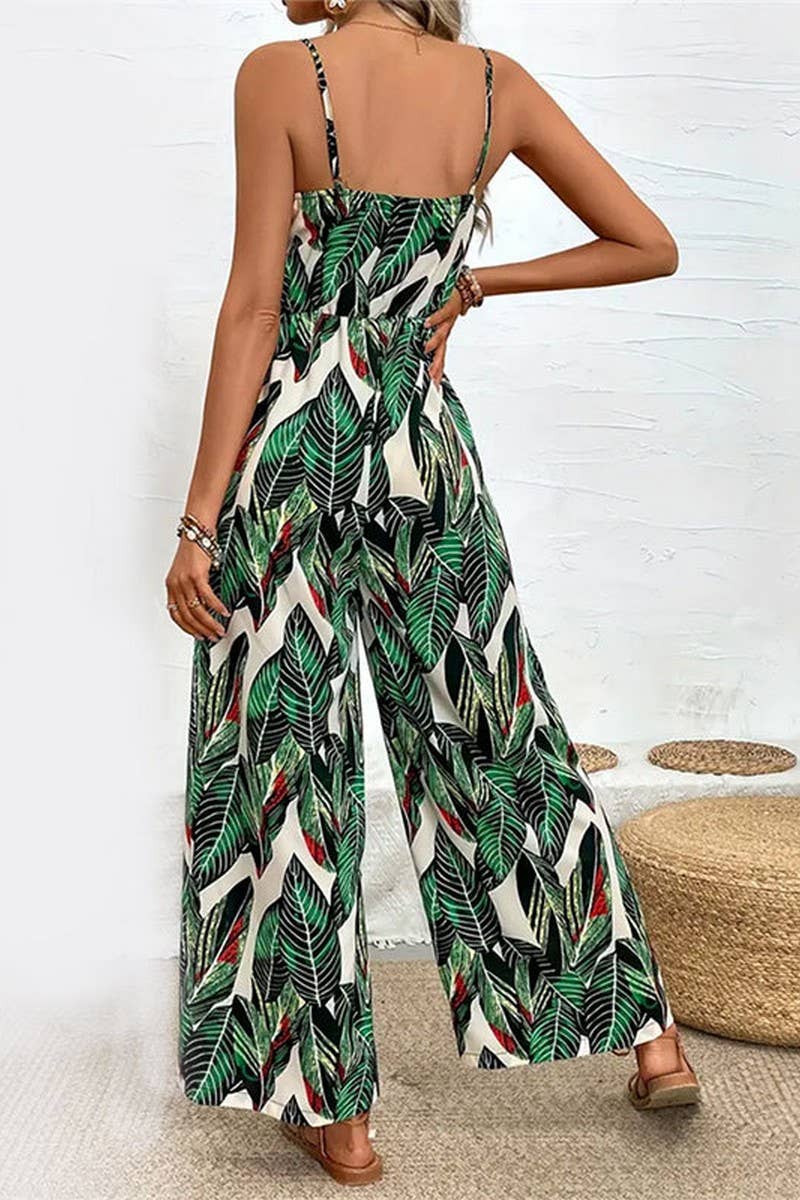 CWSBSSL0139_PRINTED SUSPENDERS DRAPED WIDE-LEG JUMPSUIT