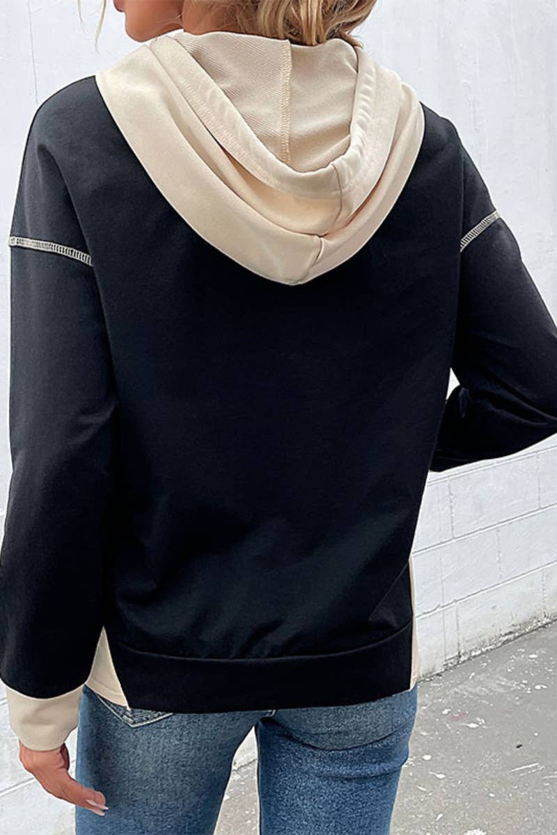 CWOHOL1002_LONG-SLEEVED HOODIE WITH HOODED POCKETS