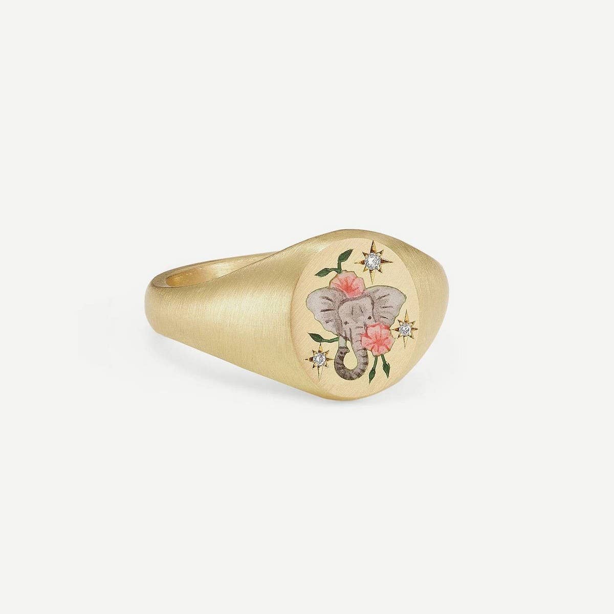 Stainless Steel Fashion Painted Rhinestone Ring_CWMM5706