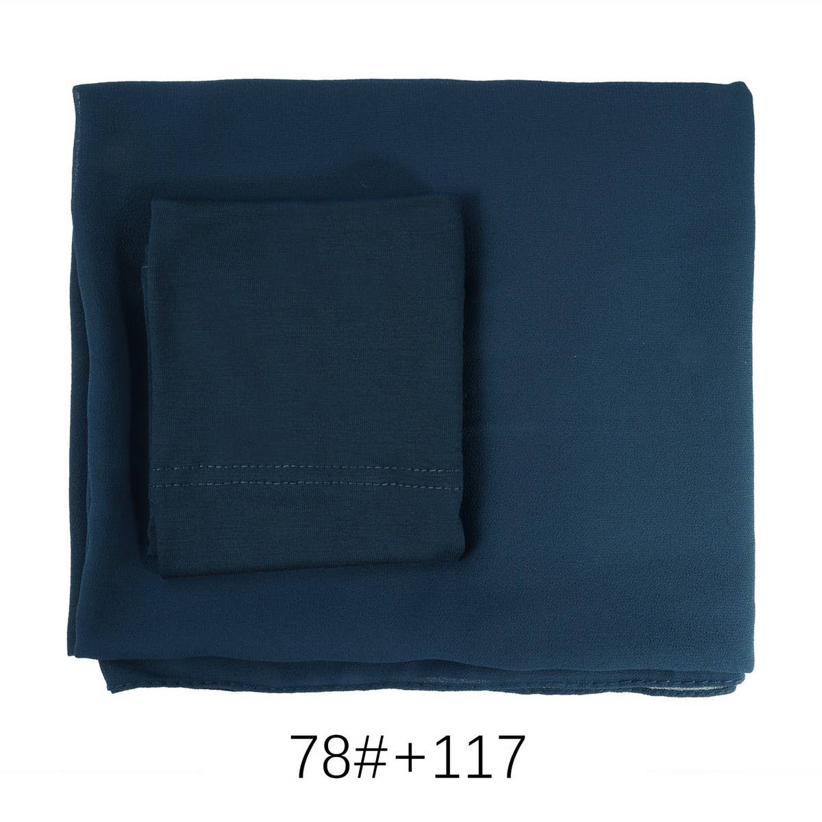 TWO-PIECE CHIFFON SHAWL AND HEADSCARF
