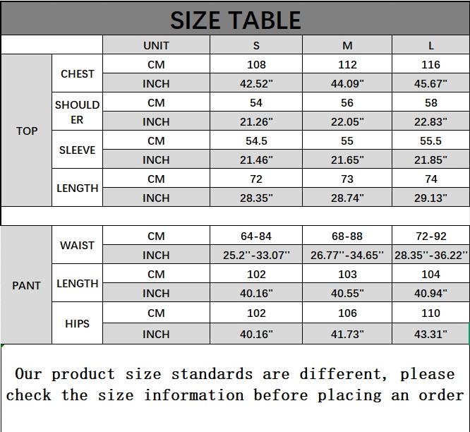 CWSPJ0403_PRINTED LOOSE PAJAMAS THREE-PIECE SET