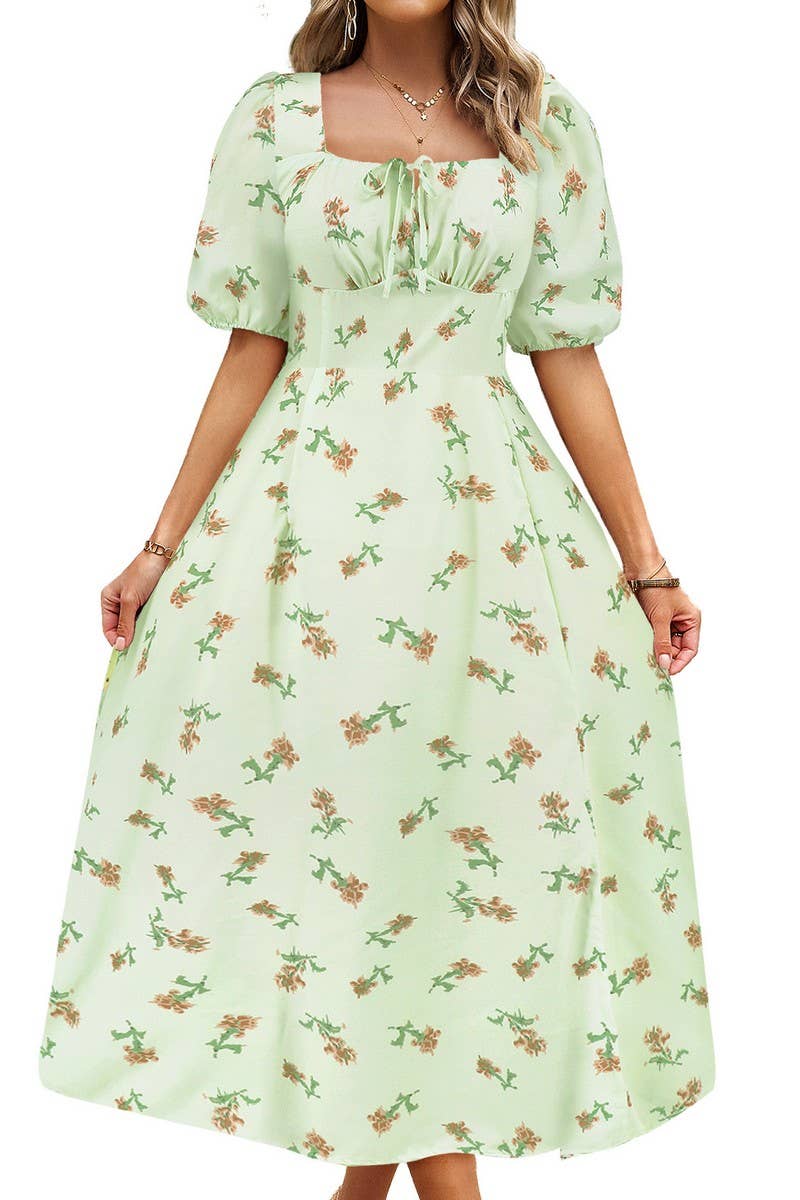 CWDMD6220_FLORAL LANTERN SLEEVE ELEGANT MAXI DRESS