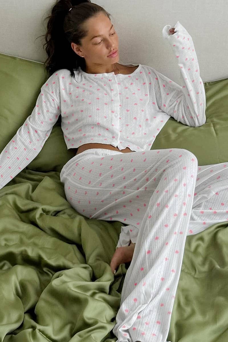 CWSPJ0293_PRINTED LONG-SLEEVED TROUSERS HOME WEAR SET