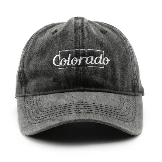 CWAH3241_SOLID COLOR LETTER EMBROIDERED BASEBALL CAP