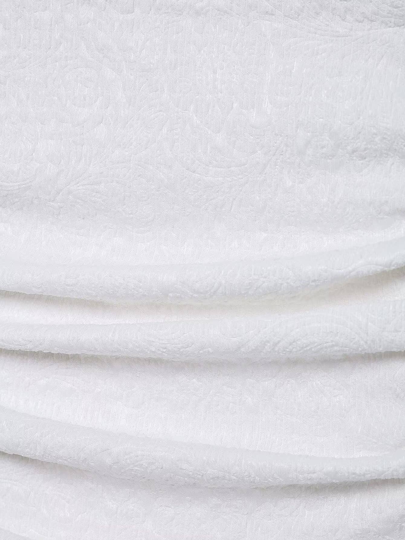 Contrast color one line collar short dress