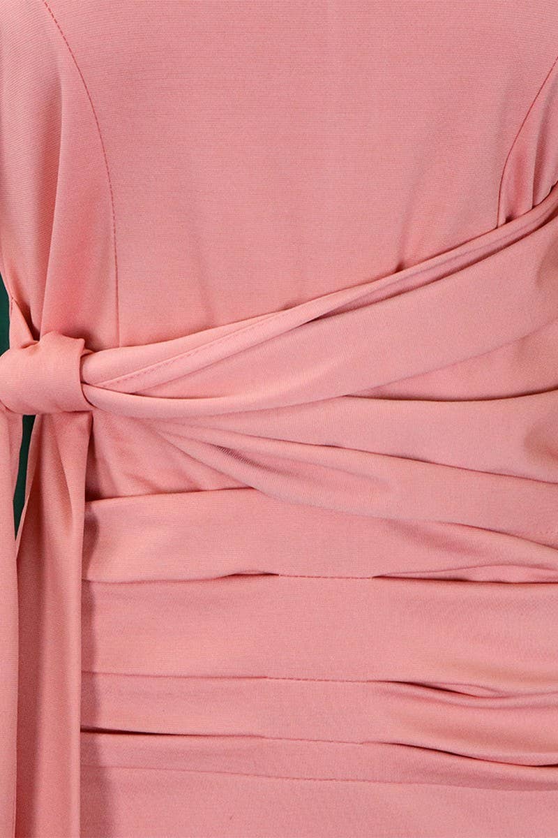 CWDSD3581_ PLUS SIZE PLEATED STRAPPY SHORT DRESS