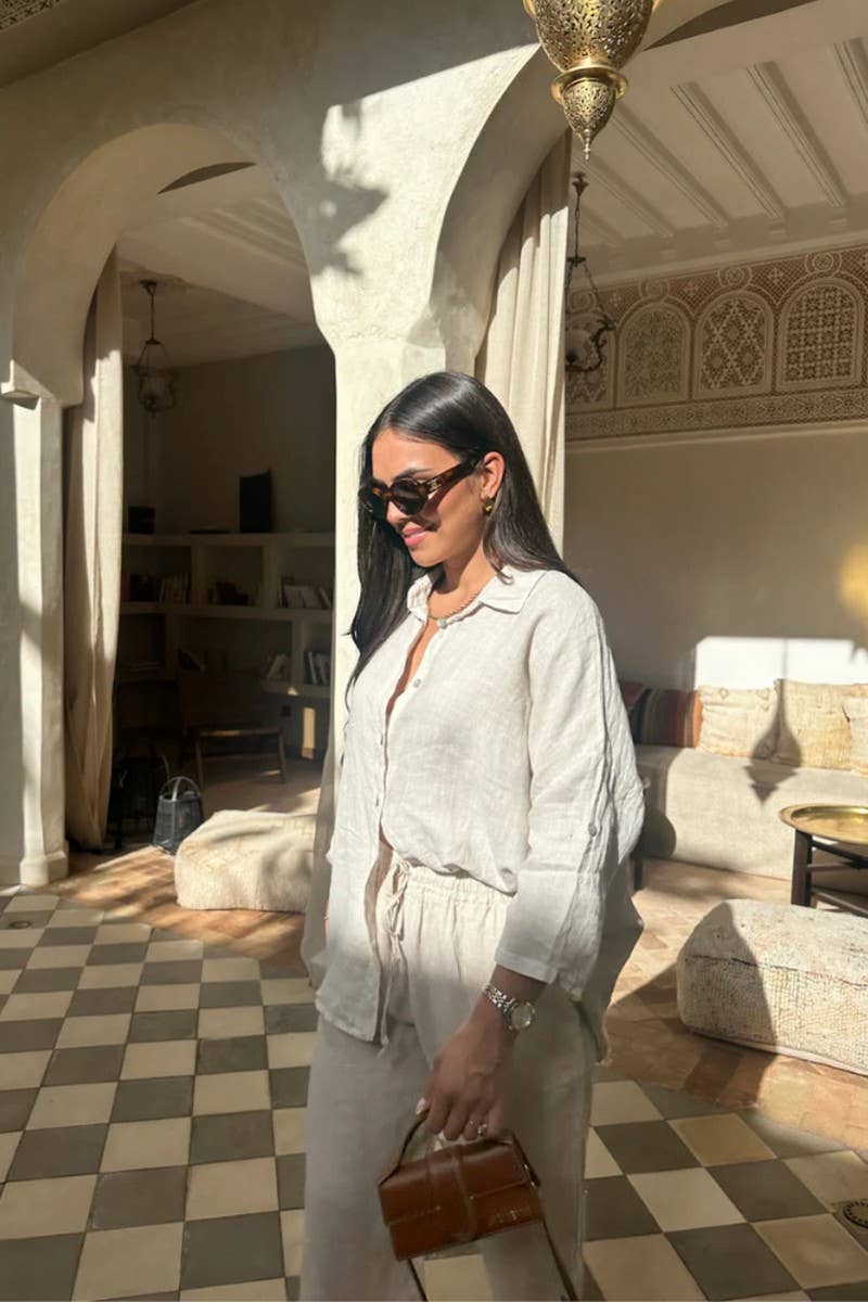 CWSS01303_SIMPLE CASUAL COMFORTABLE SUIT 2 PIECES