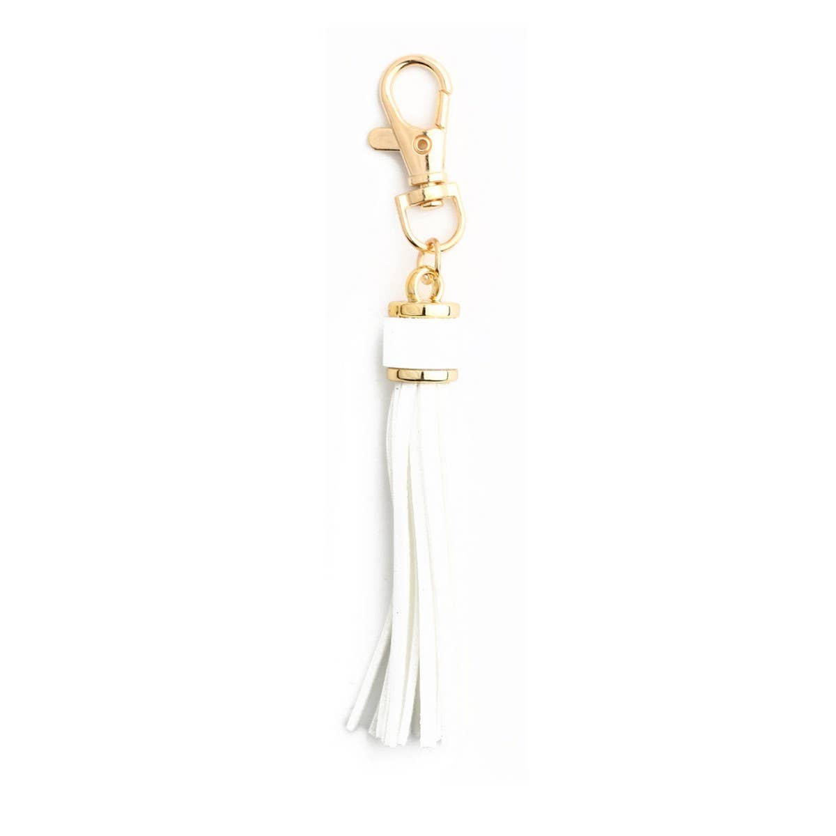 Leather Fringe Keychain, PU Tassel Bag Charm_CWAB5008