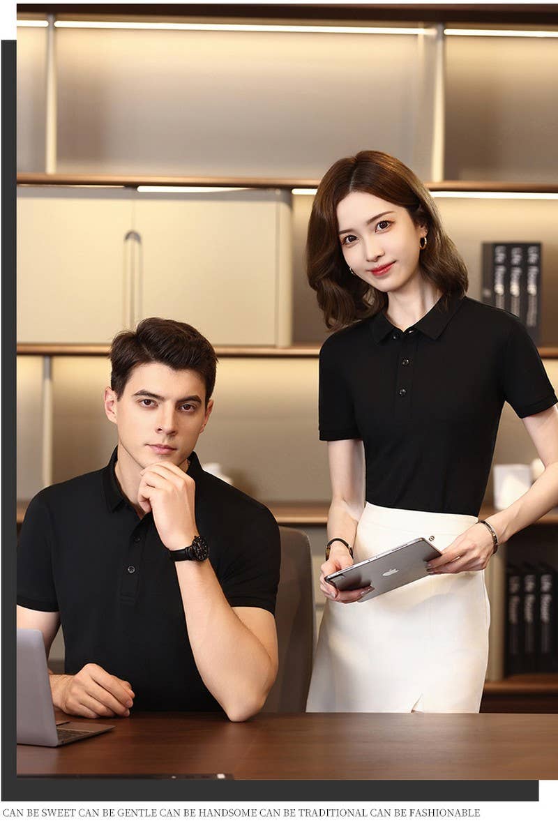 CWTBLS02457_SLIM FIT SOLID COLOR POLO SHIRT WOMEN