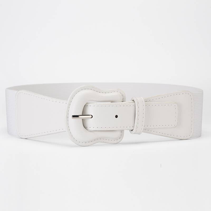 Elastic imitation leather PU with dress jacket waist seal