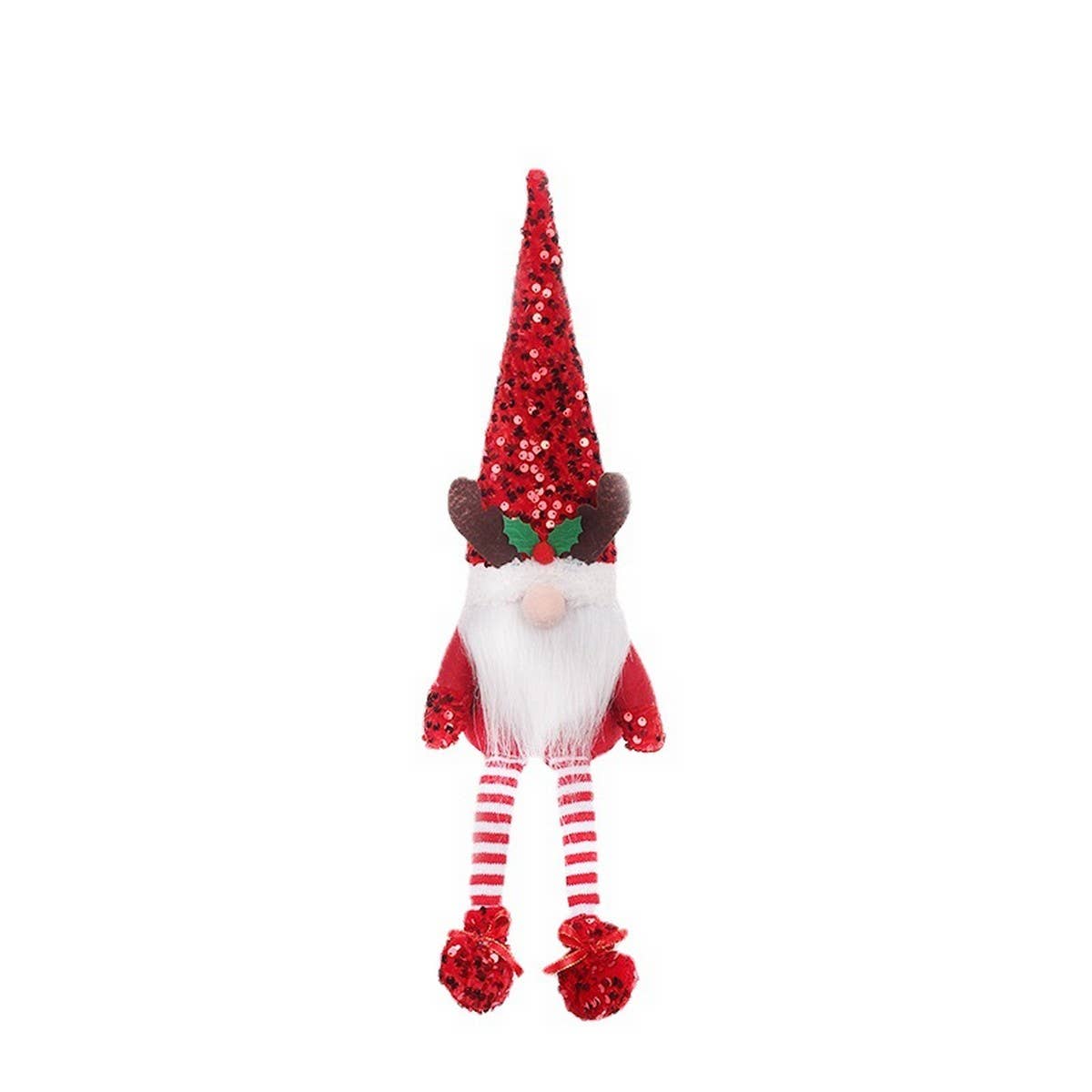 Sequin Cute Faceless Reindeer Rudolf Plush Toy_CWAJE05384