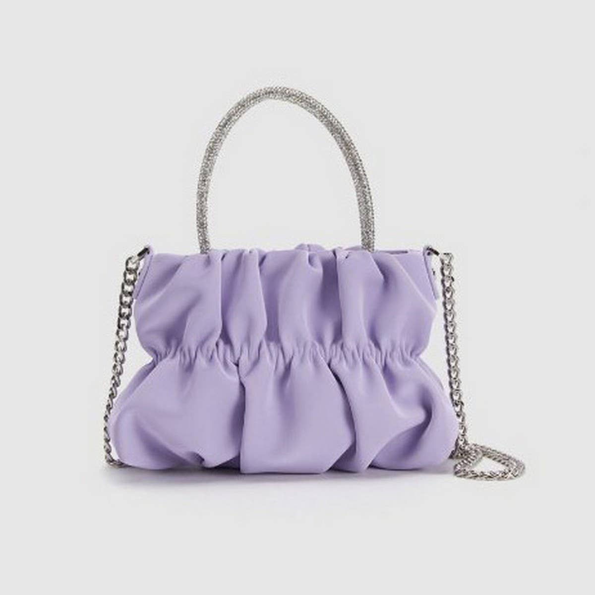 NEW STYLE HIGH-END PLEATED RHINESTONE SHOULDER BAG_CWAB3431
