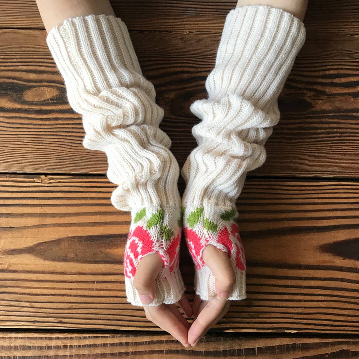 AUTUMN AND WINTER KNITTED JACQUARD GLOVES_CWMM1672