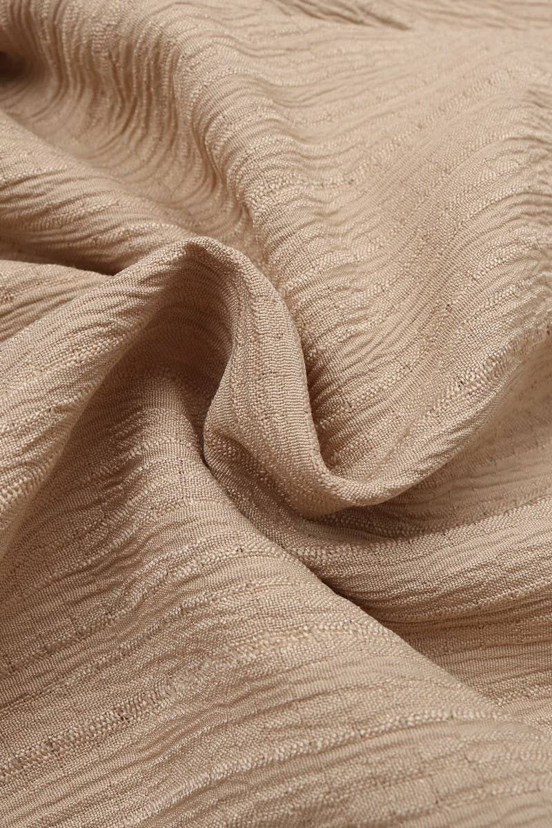 CWBLP0806_CASUAL TEXTURED HIGH WAIST WIDE LEG TROUSERS