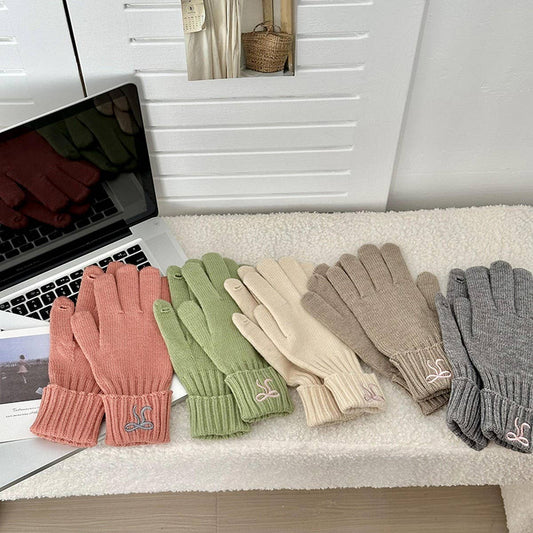 2024 NEW BOW EMBROIDERY KNITTED GLOVES_CWAG0140