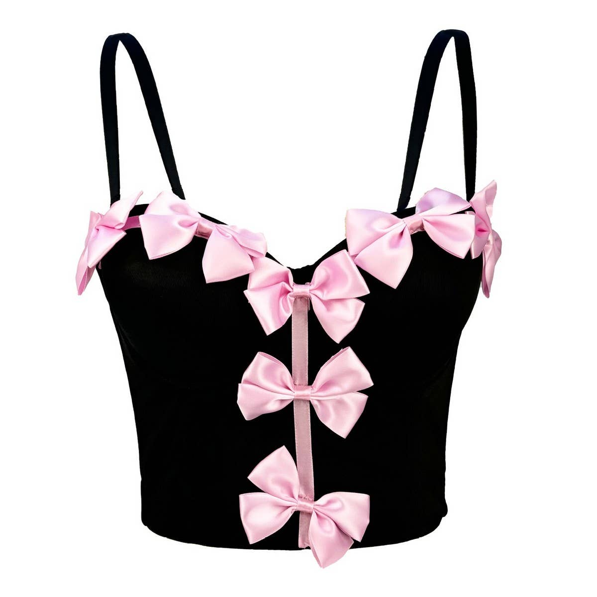 NEW SWEET BOW DESIGN HERRINGBONE BRA_CWMM4146