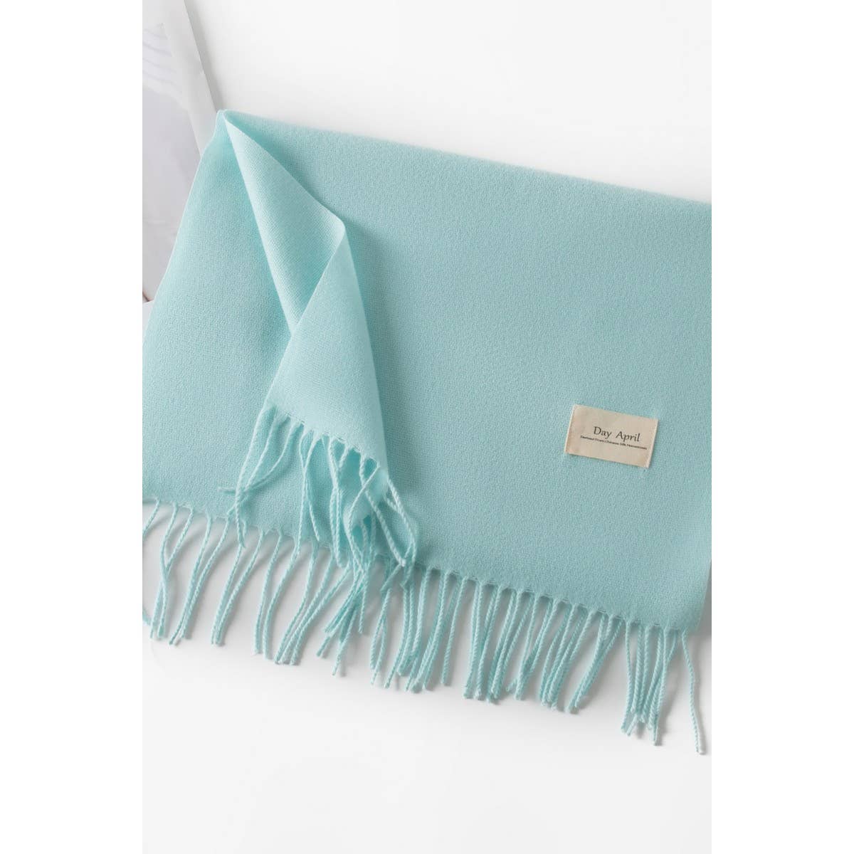 CWASC1482_SOLID COLOR MEDIUM-LENGTH WARM SCARF SHAWL NECK