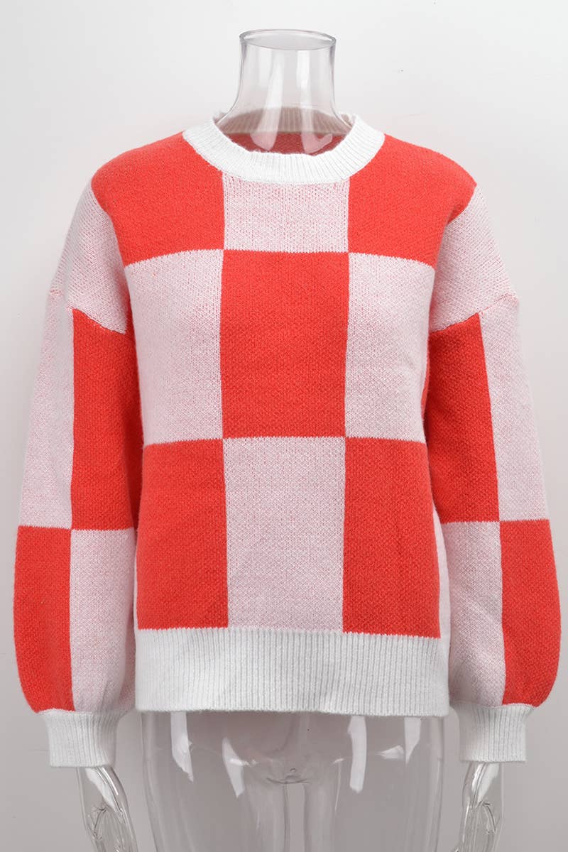 CREW-NECK KNIT PULLOVER STRIPED STYLE KNIT