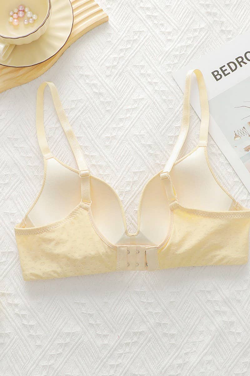 CWMU00293_SOLID COLOR SEXY PUSH UP SIDE SUPPORT BRA