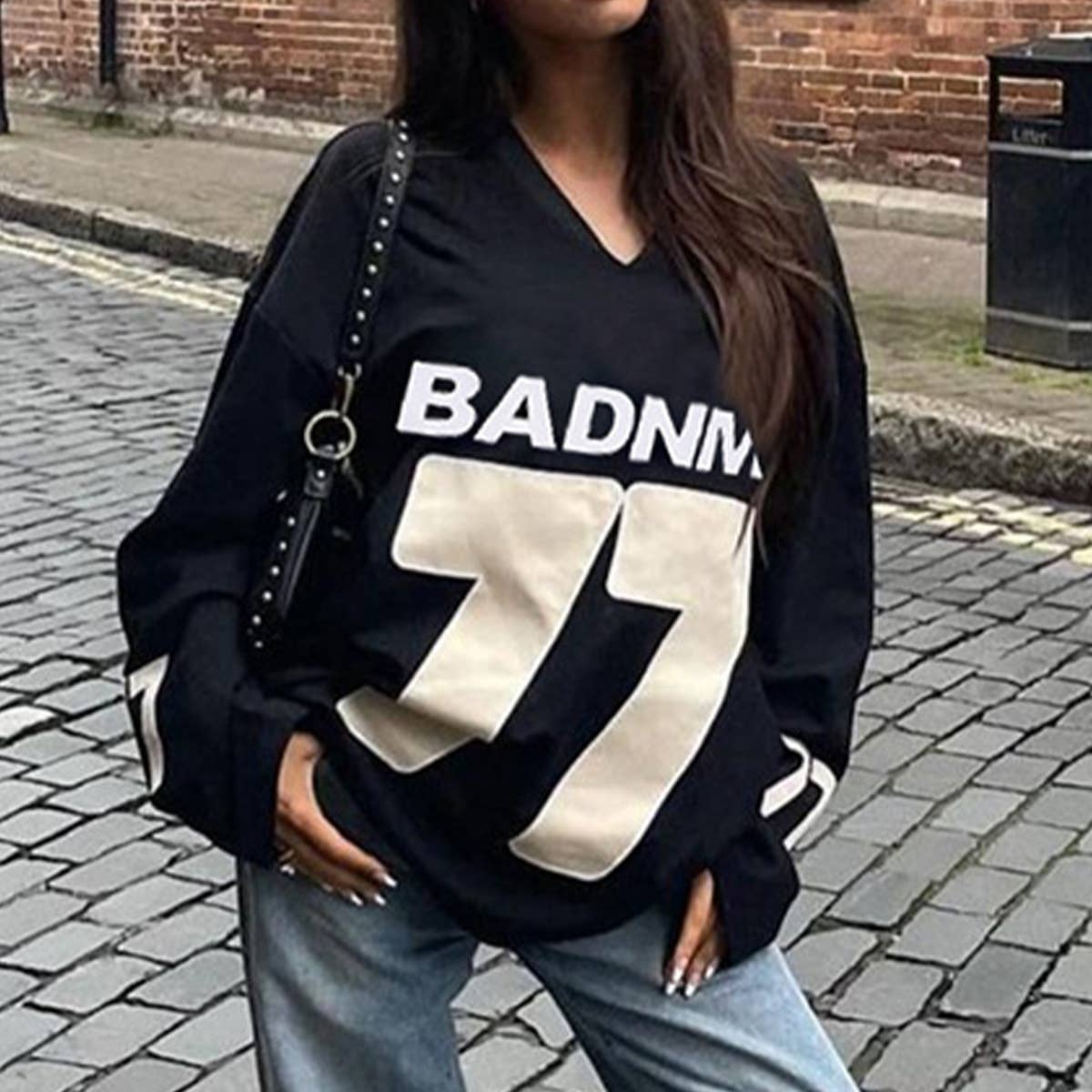 Casual ballwear loose pullover hoodie lady