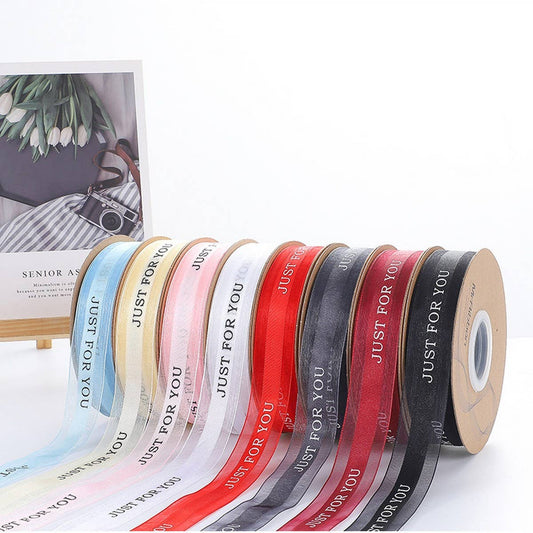 2.5CM FLOWER PACKAGING RIBBON BOW RIBBON_CWMM5784
