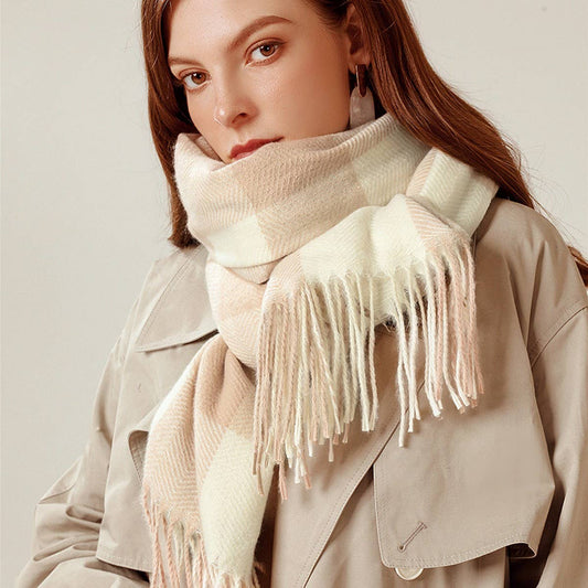 WINTER WARM LATTICE LARGE SCAR SCARVES
