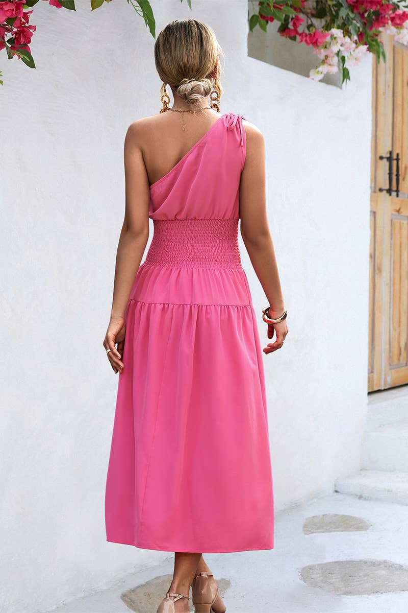 CWDTD0406_EUROPEAN AND AMERICAN WOMEN'S OFF-SHOULDER DRESS