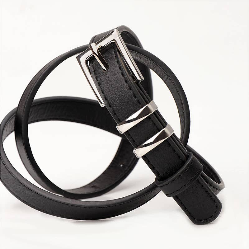 Fashionable versatile and simple button-down belt