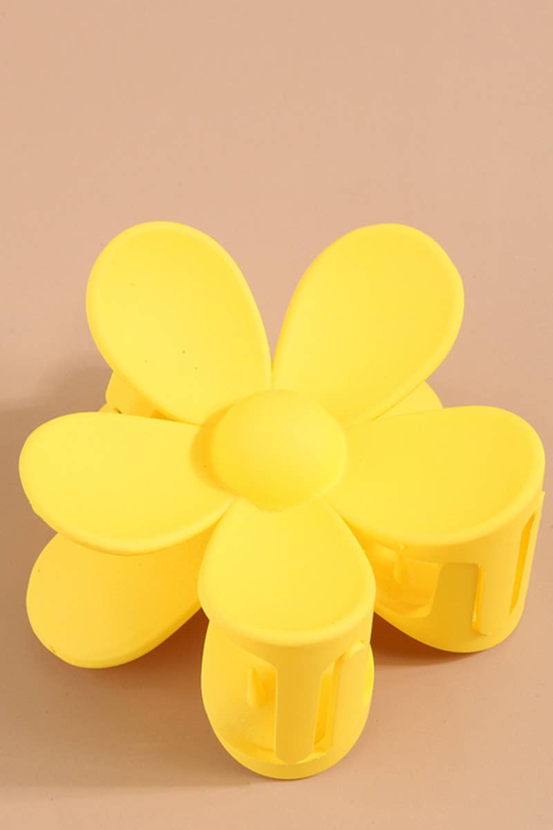 Matte Floral Hair Claw Clip ? Cute & Strong Hold_CWAHA0089
