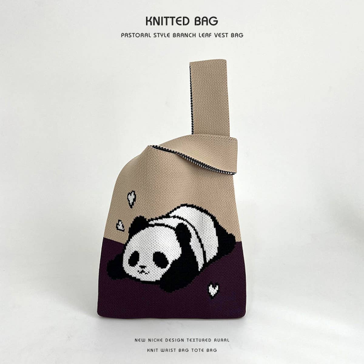 CARTOON ANIMAL SERIES KNITTED HANDBAG_CWAB2372