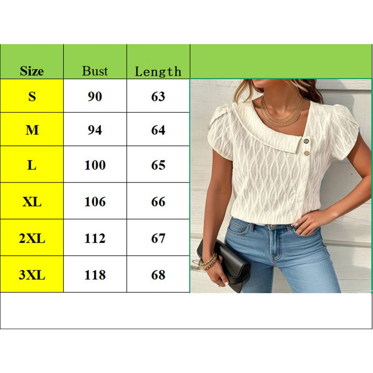 Casual form-fitting short-sleeved V-neck top